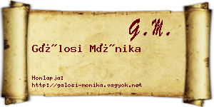Gálosi Mónika névjegykártya